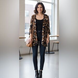 🦄NWT Lularoe Lindsey Camouflage Kimono